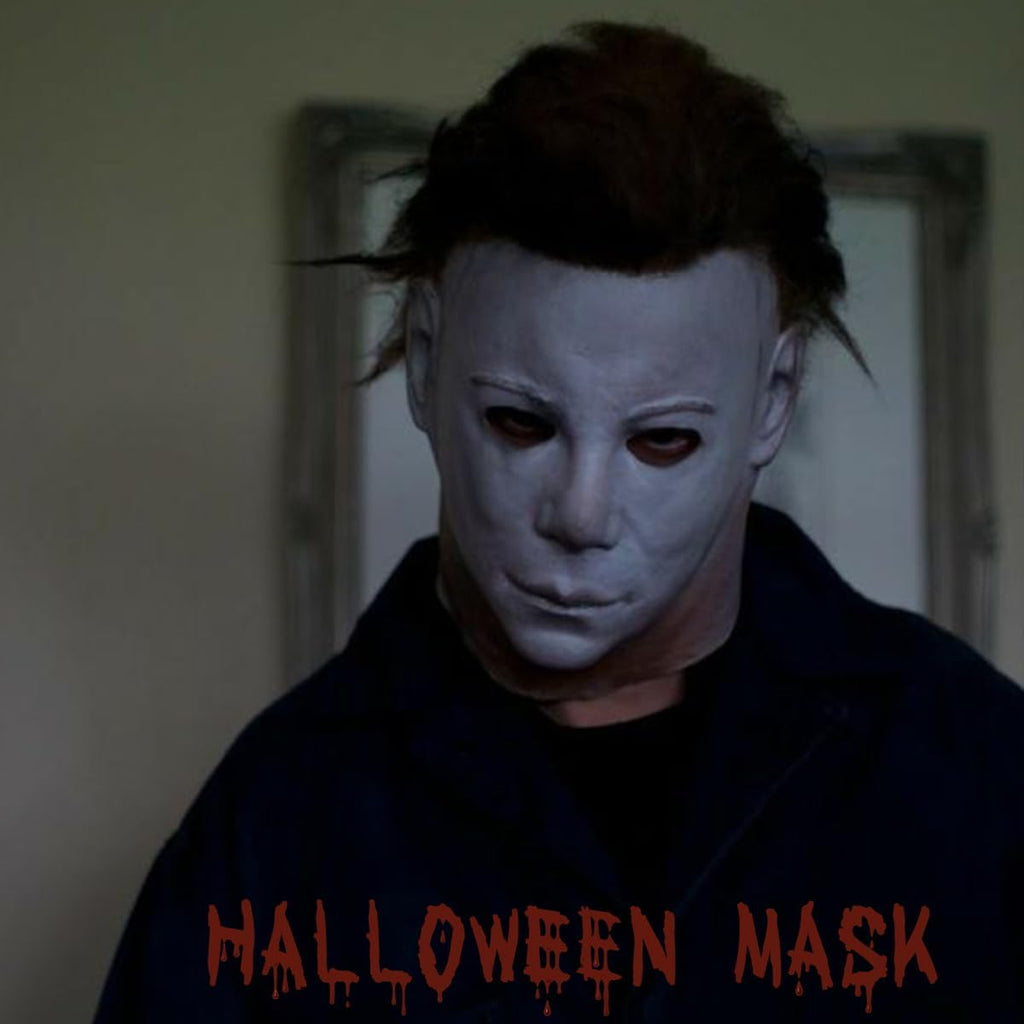 Halloween Michael Myers Mask 2024 Halloween Horror Cosplay Costume Scar Mask