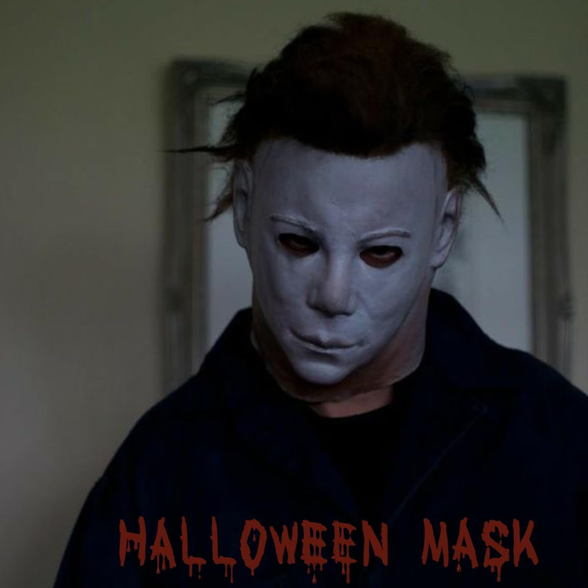 Halloween Michael Myers Mask 2024 Halloween Horror Cosplay Costume Scar Mask