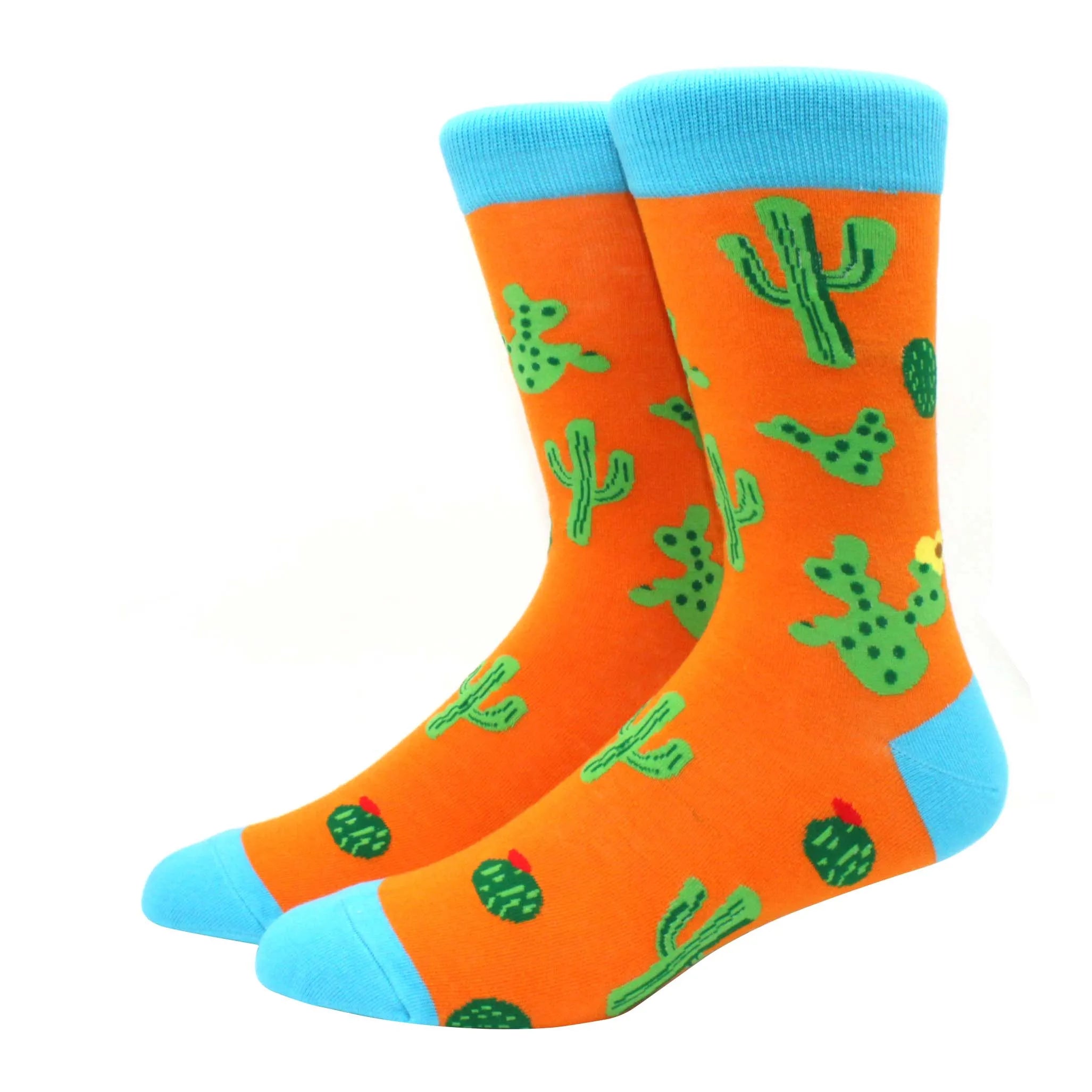 Men'S Fashion Pattern Dress Funky Fun Colorful Socks Luxury Crazy Novelty Dress Socks Cotton Happy Funny Animal Socks