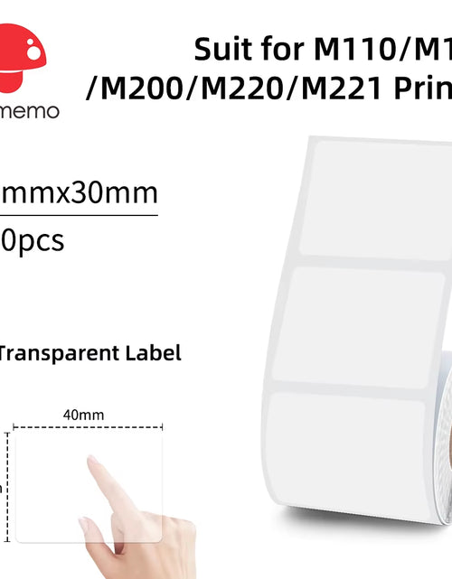 Load image into Gallery viewer, Phomemo M110 Portable Label Printer Mini Thermal Self-Adhesive Sticker Printer Mobile Pocket Tag Price UV Label Sticker Printer
