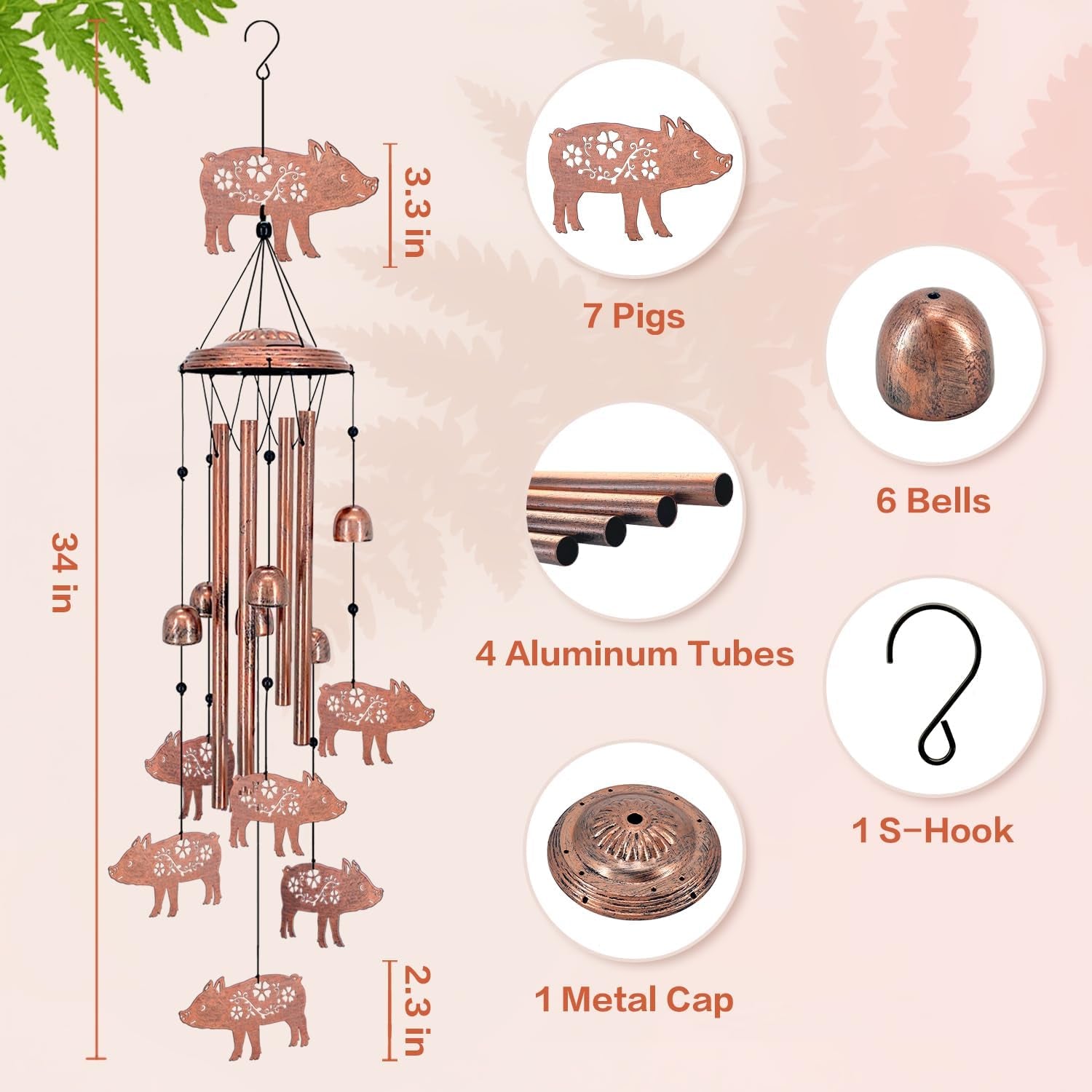 Pig Wind Chimes
