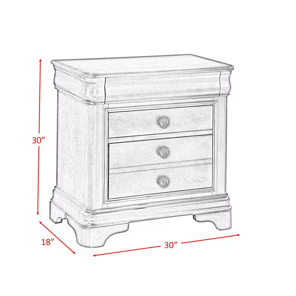 Conley Cherry 2-Drawer Nightstand