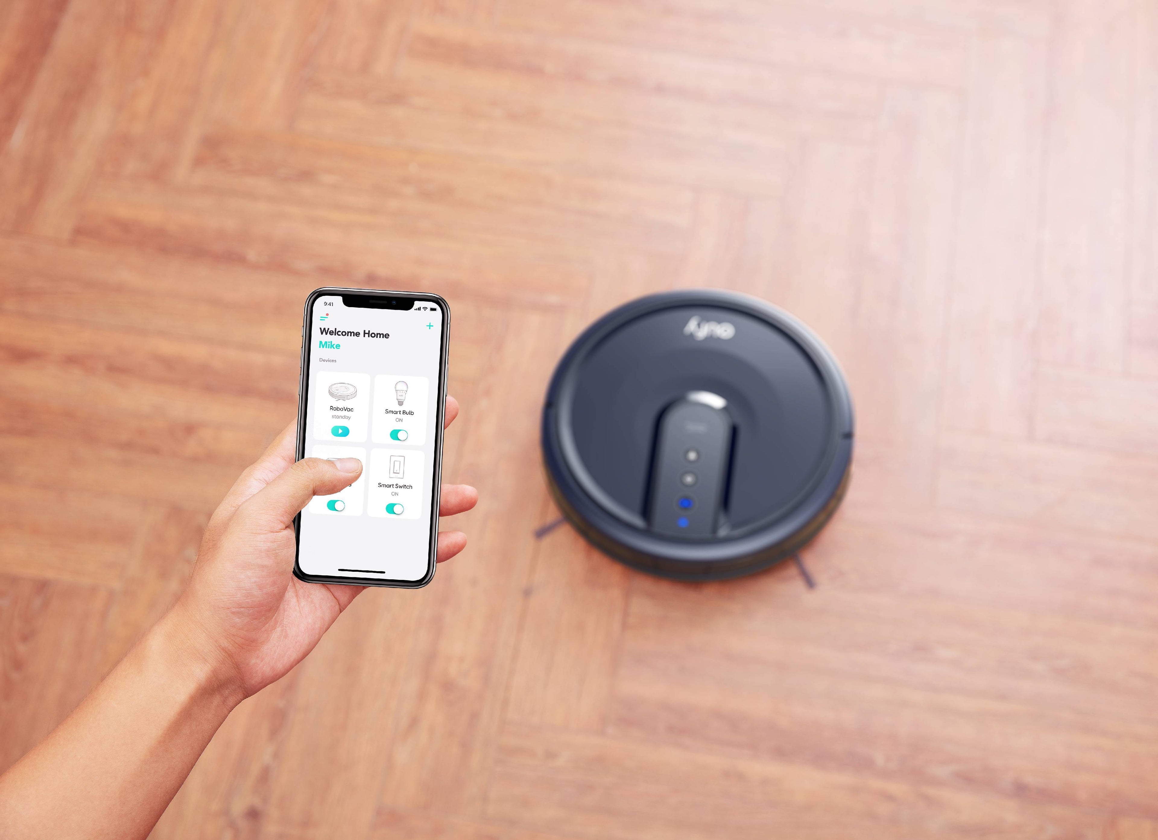 T21231, Robotic Floor Cleaners, Wi-Fi Compatible, Robovac 25C Wi-Fi Connected Robot Vacuum, 100 Minute Battery Life, 1 Each, Black, 1, 1, 1