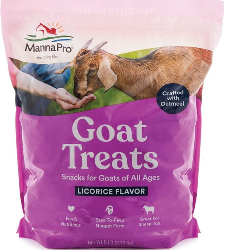 Goat Treats - Made with Oatmeal – Daily Goat Treats - Licorice Flavor – 6 Pounds of Goat Treats