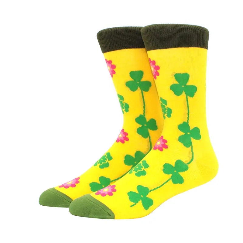 Men'S Fashion Pattern Dress Funky Fun Colorful Socks Luxury Crazy Novelty Dress Socks Cotton Happy Funny Animal Socks