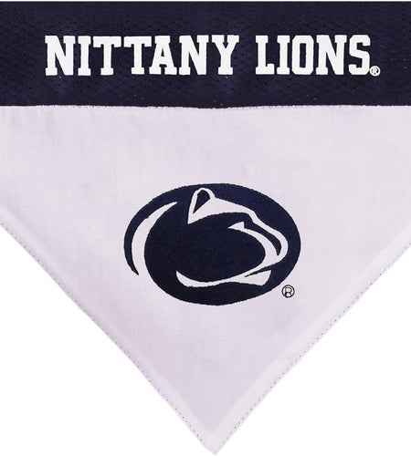 Collegiate Pet Accessories, Reversible Bandana, Penn State Nittany Lions, Large/X-Large
