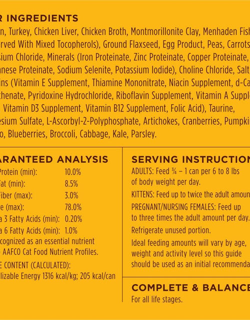 Load image into Gallery viewer, Grain Free Wet Cat Food Pate, Original Recipe Natural Canned Cat Food
