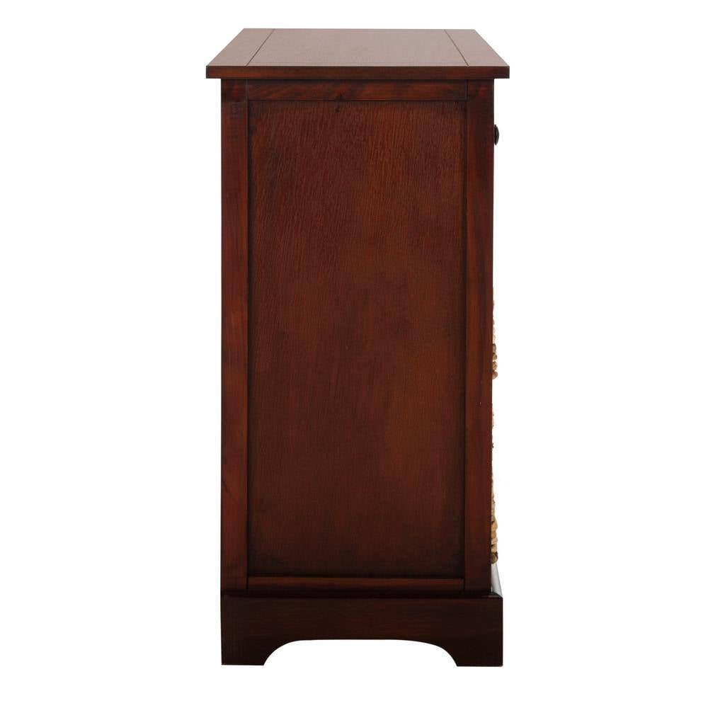 Herman 6-Drawer Red Nightstand Chest