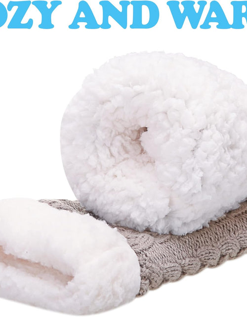 Load image into Gallery viewer, Women'S Winter Super Soft Warm Cozy Fuzzy Fleece-Lined with Grippers Slipper Socks
