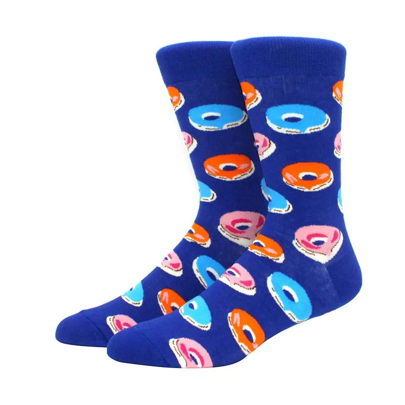 Men'S Fashion Pattern Dress Funky Fun Colorful Socks Luxury Crazy Novelty Dress Socks Cotton Happy Funny Animal Socks