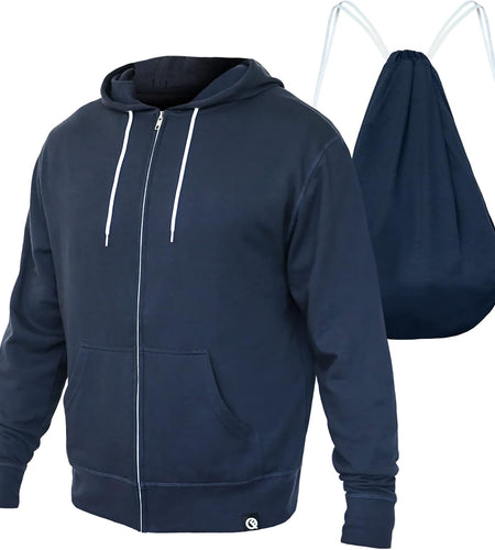 2-In-1 Reversible Backpack Hoodie (As Seen on SHARK TANK) Unisex Full-Zip Hero Hoodie Lite