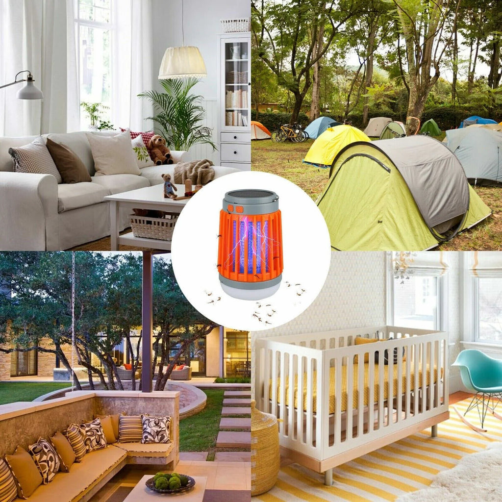 Solar USB Mosquito Killer Light    Electronic Insect Zapper and Lamp