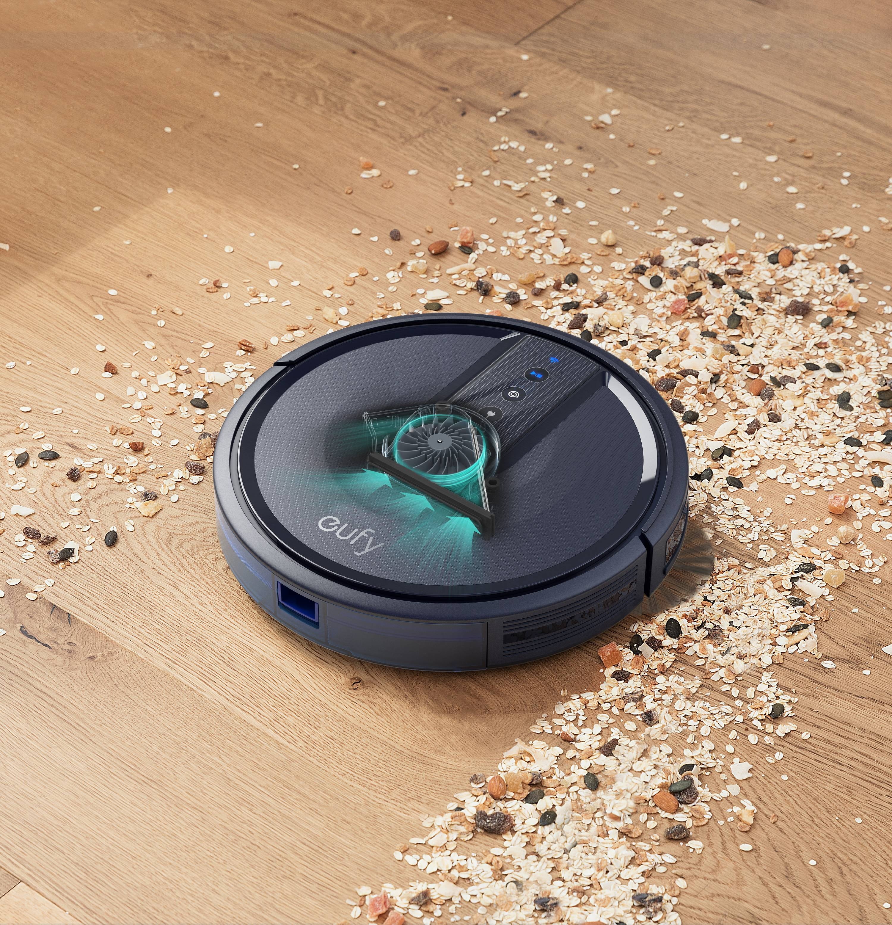 T21231, Robotic Floor Cleaners, Wi-Fi Compatible, Robovac 25C Wi-Fi Connected Robot Vacuum, 100 Minute Battery Life, 1 Each, Black, 1, 1, 1
