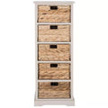 Vedette 5-Drawer Rustic Gray Storage Chest