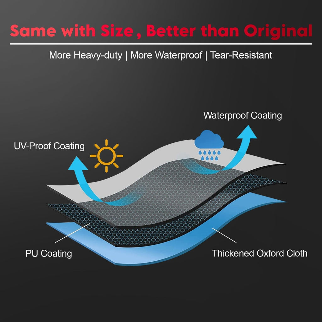 Kayak Cover 15 FT - 600D Kayak Canoe Cover for Outdoor Storage Heavy Duty & W...