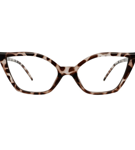 Reading Glasses for Women Oversized Prescription Magnifying Eyeglasses Frames Cat Eye Decorative Eyewear Trendy Retro MAREAZZURO