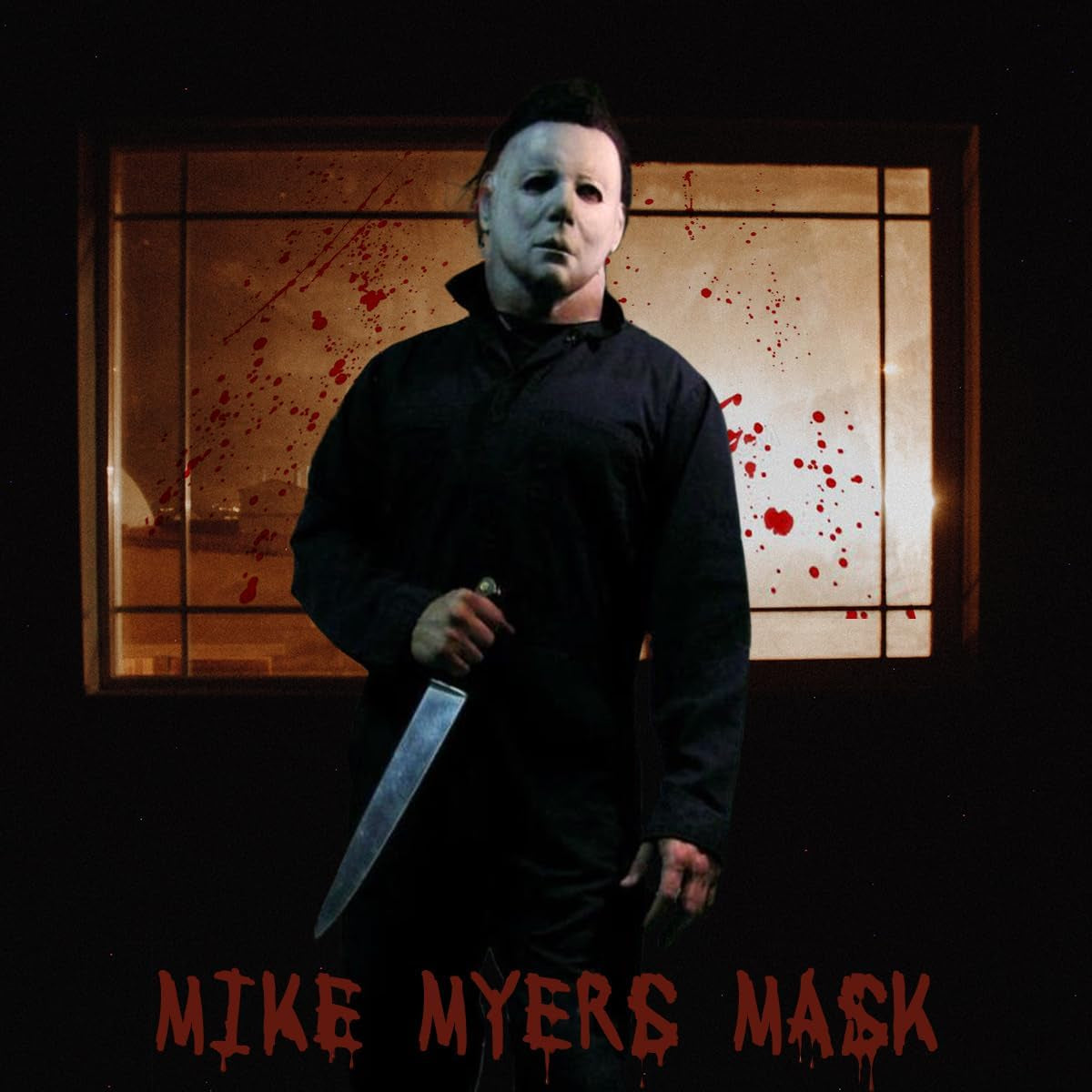 Halloween Michael Myers Mask 2024 Halloween Horror Cosplay Costume Scar Mask