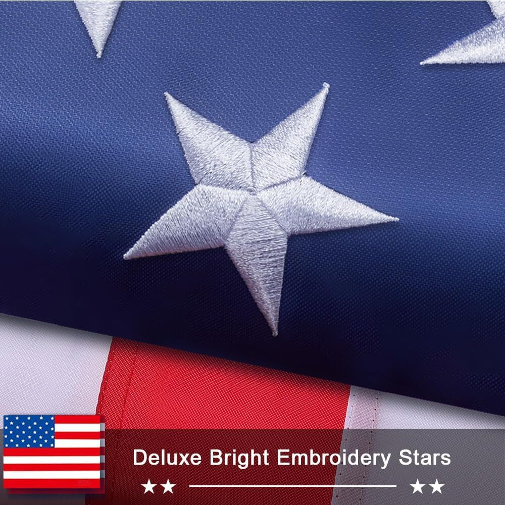 American Flag 5X8 FT Heavy Duty - 100% Made in USA - USA Flag 5X8 Outdoor, US
