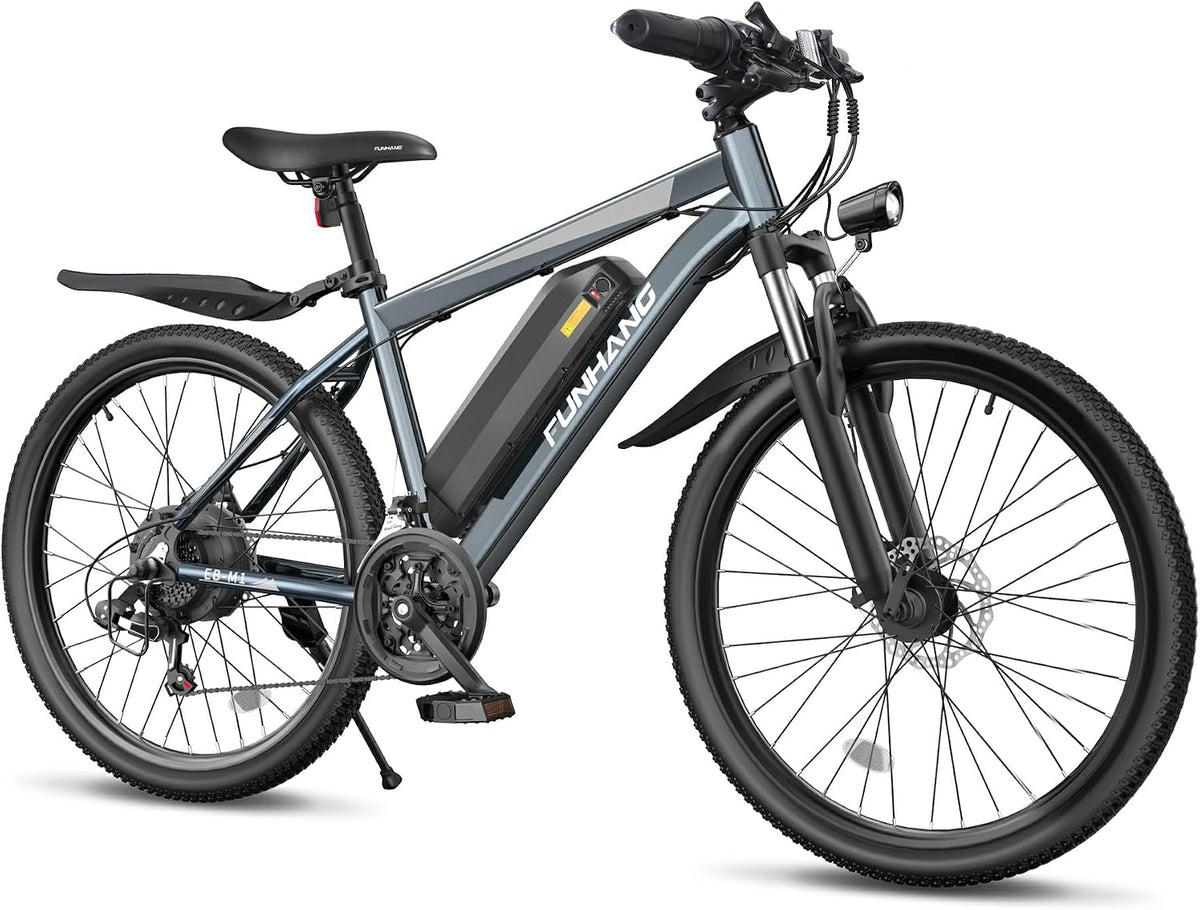 Electric Bike for Adults, 1000W Peak Ebike, 50Miles Electric Mountain Bike, 26" Adult Electric Bicycle with 48V Removable Battery, Fenders,7 Speed, Front Suspension, UL 2849 Certified