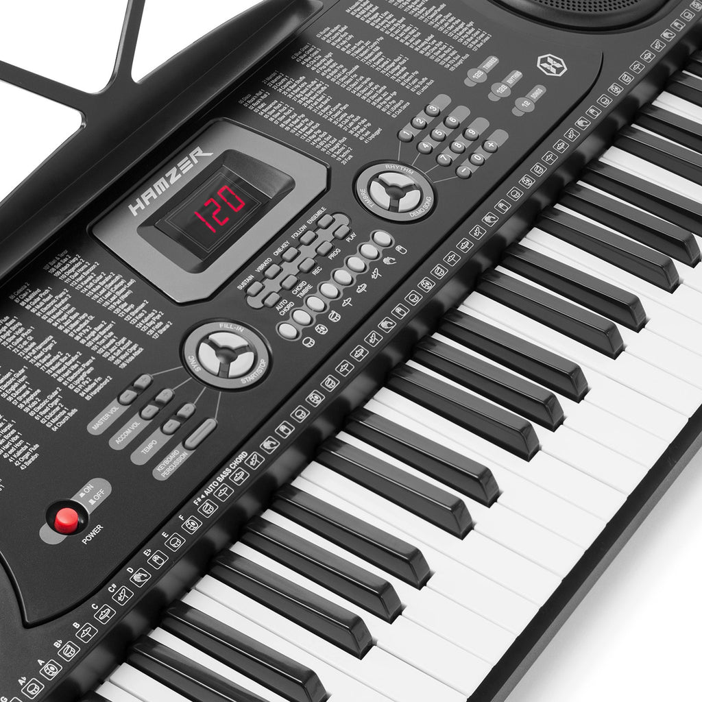 61 Key Electronic Keyboard Piano W/ Stand, Bench & Headphones, Set for Beginners