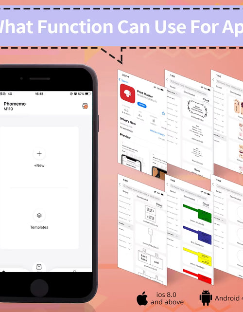 Load image into Gallery viewer, Phomemo M110 Portable Label Printer Mini Thermal Self-Adhesive Sticker Printer Mobile Pocket Tag Price UV Label Sticker Printer
