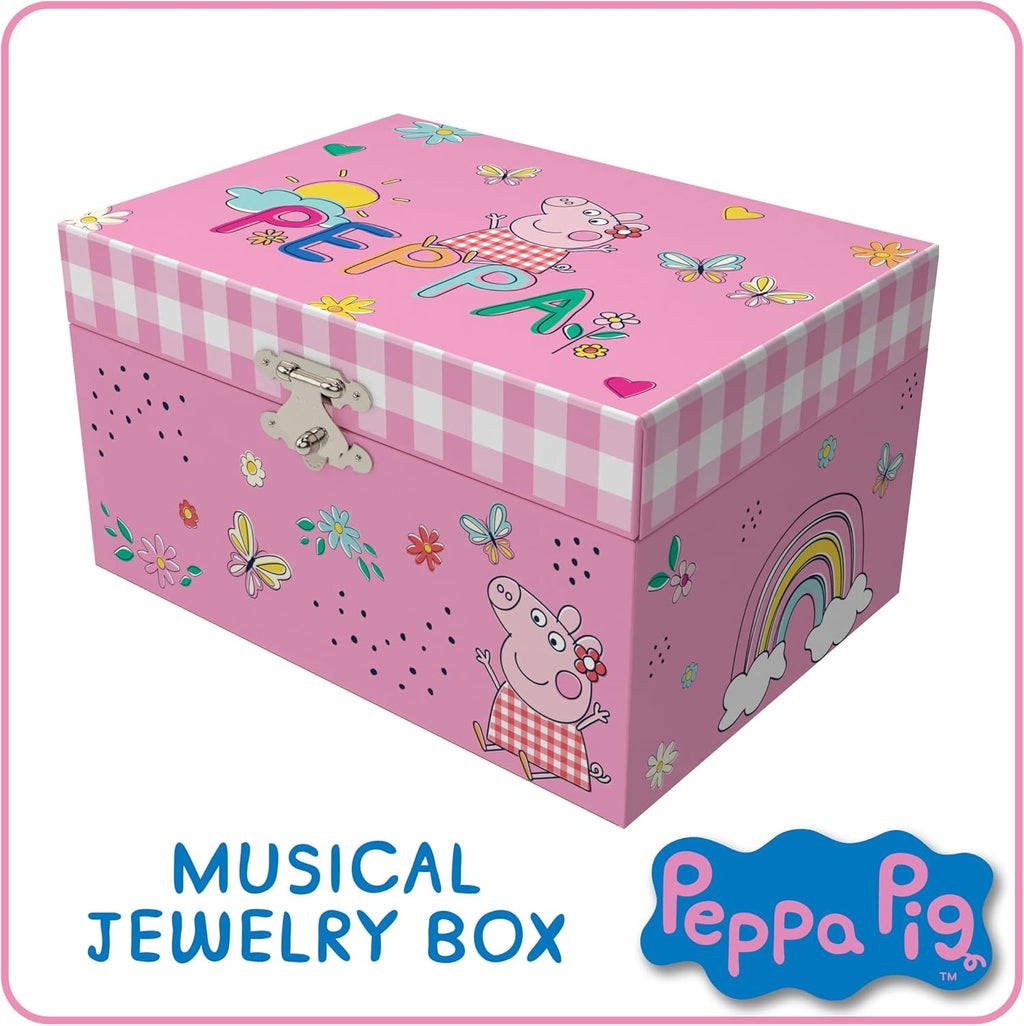 Peppa Pig Jewelry Box for Girls Musical Jewelry Box with Spinning Figurine, Peppa Pig Toys for Kids Ages 3-5 Plays Peppa Pig Theme Song