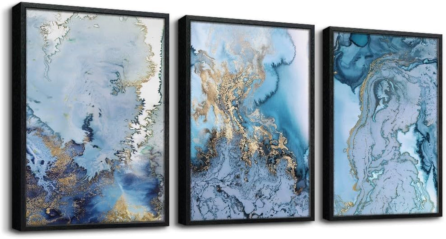 Set of 3 Wall Art Canvas Prints, Beach Sunrise Sunset Pictures Wall Decor Ocean Waves Nature Seascape Poster Coastal Landscape Painting for Living Room, Bedroom, Office Home Decor