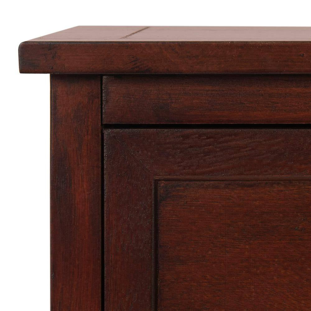 Herman 6-Drawer Red Nightstand Chest