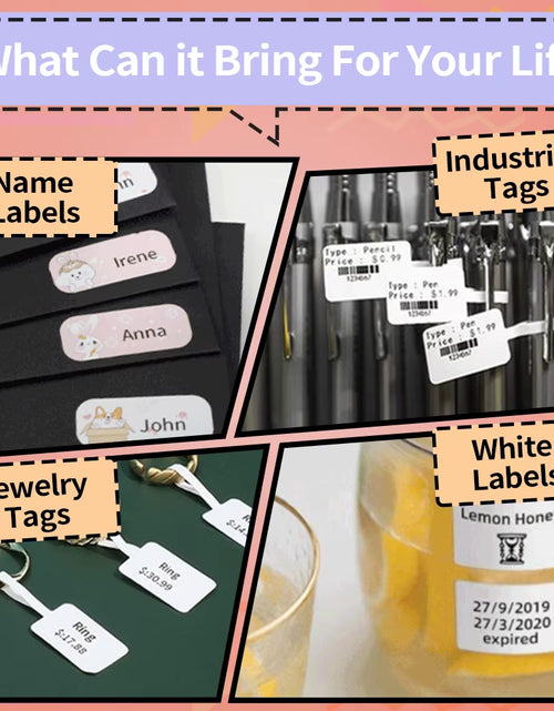 Load image into Gallery viewer, Phomemo M110 Portable Label Printer Mini Thermal Self-Adhesive Sticker Printer Mobile Pocket Tag Price UV Label Sticker Printer
