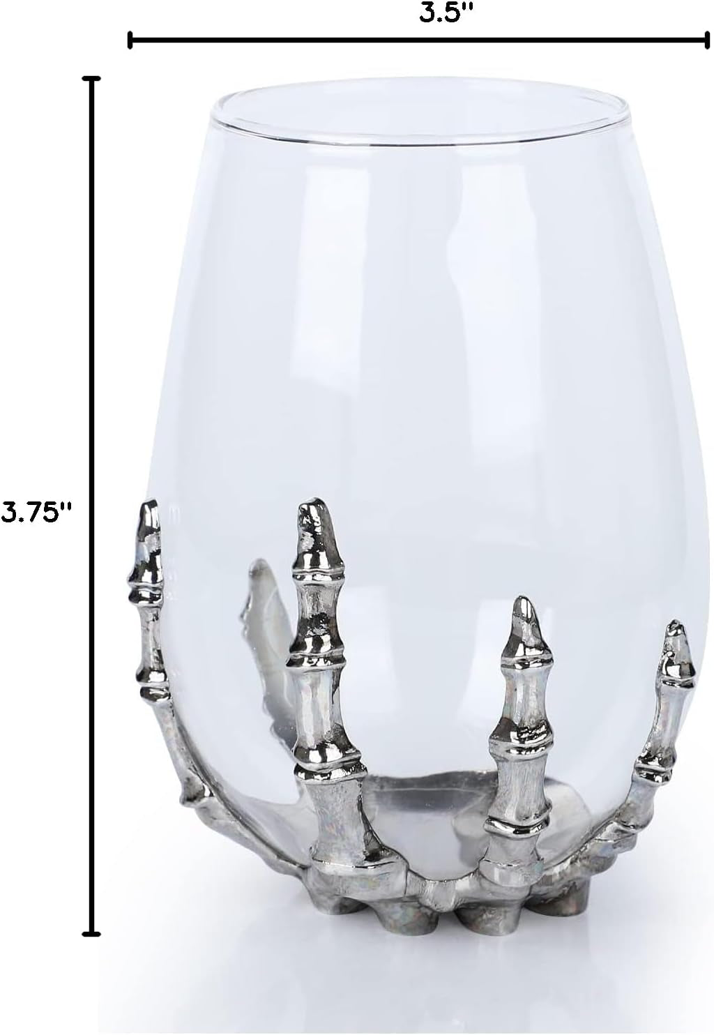 Halloween Skull Wine Glass, Skeleton Ghost Hand Wine Glass, Halloween Drinking Glasses, Skeleton Hand Goblet, Hotel Family Halloween Party Favors for Adults (A)