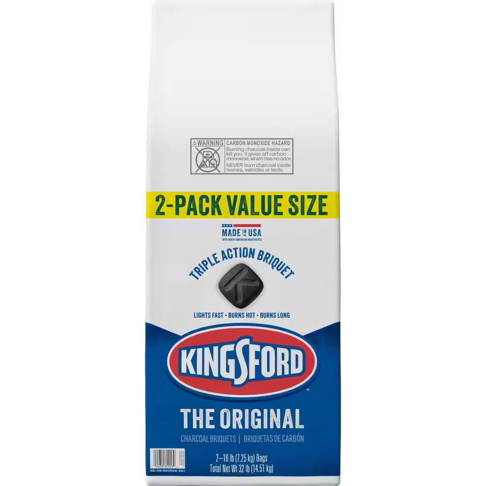 16 Lbs. Original BBQ Smoker Charcoal Grilling Briquettes (2-Pack)
