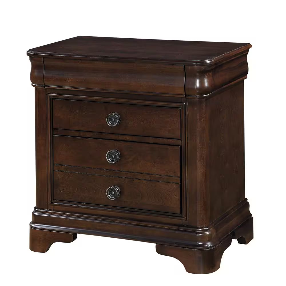 Conley Cherry 2-Drawer Nightstand