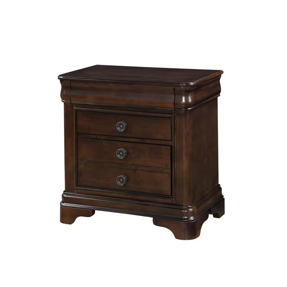 Conley Cherry 2-Drawer Nightstand