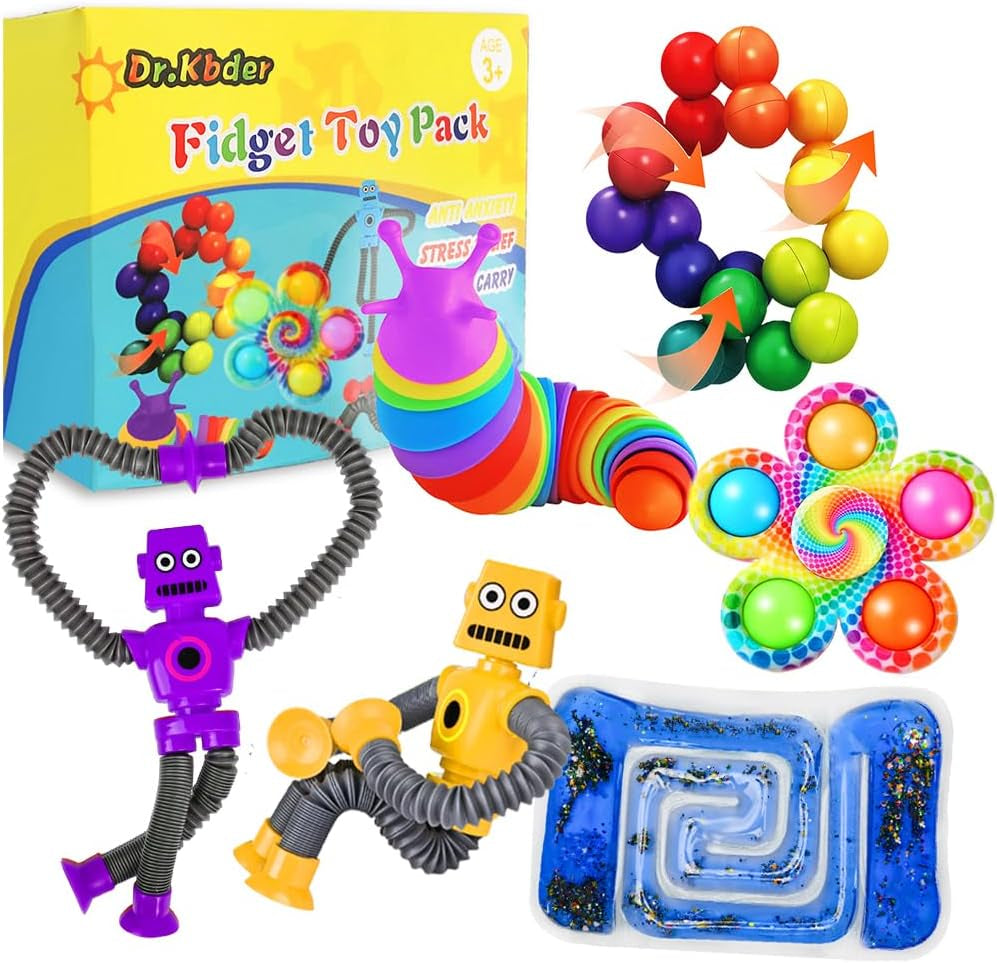 Sensory Toys for Autistic Children Set, Autism Fidget Toys Pack Calm down Travel