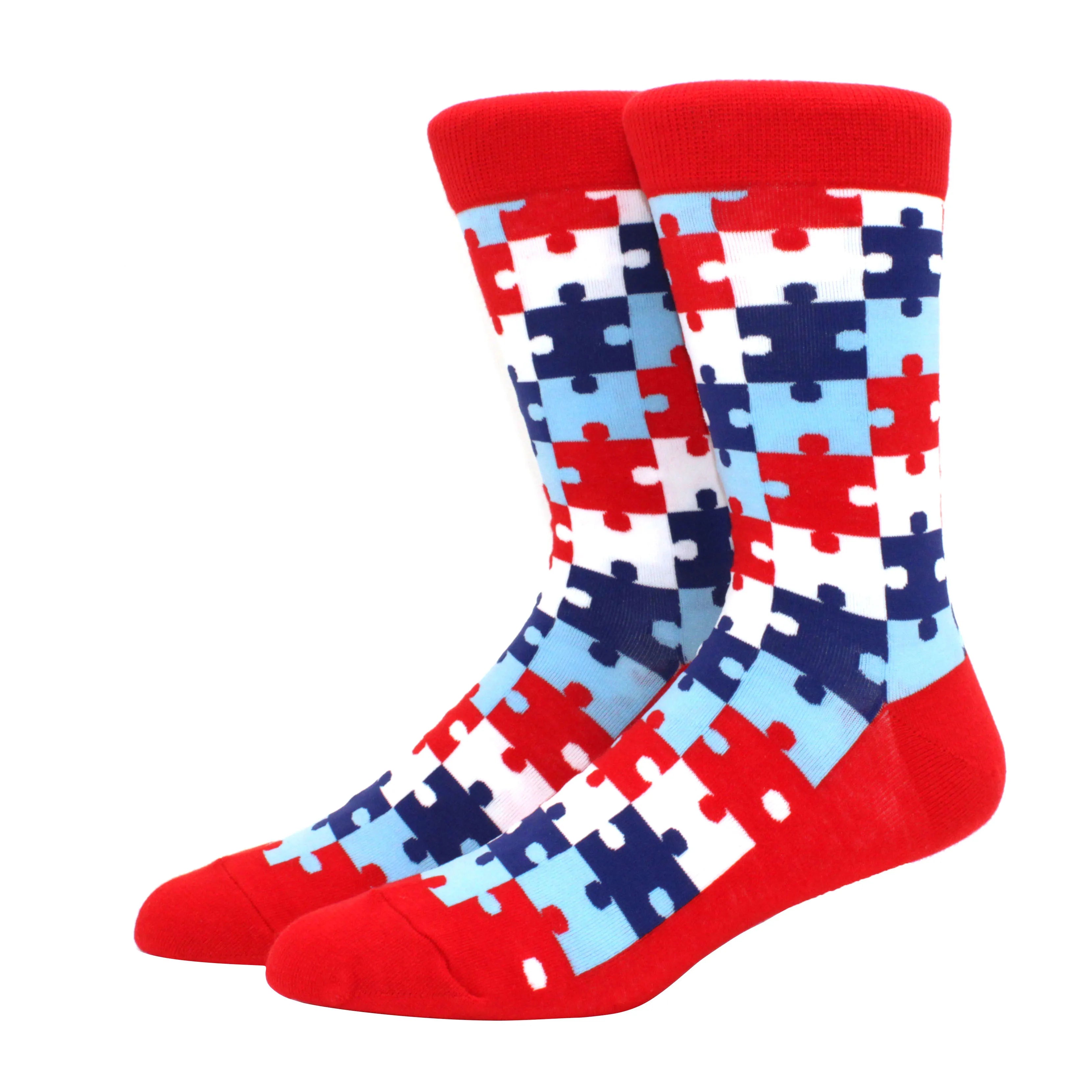 Men'S Fashion Pattern Dress Funky Fun Colorful Socks Luxury Crazy Novelty Dress Socks Cotton Happy Funny Animal Socks