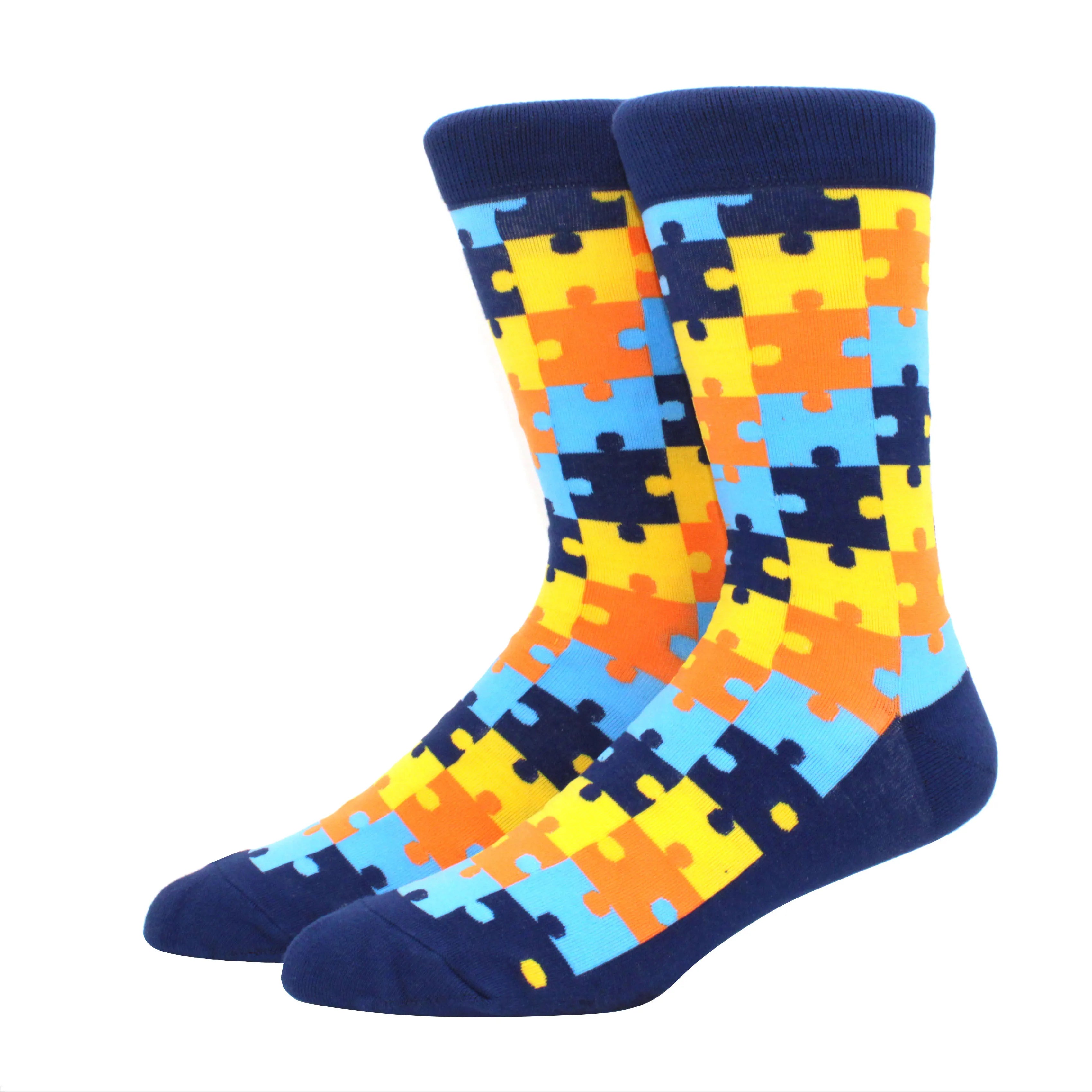 Men'S Fashion Pattern Dress Funky Fun Colorful Socks Luxury Crazy Novelty Dress Socks Cotton Happy Funny Animal Socks