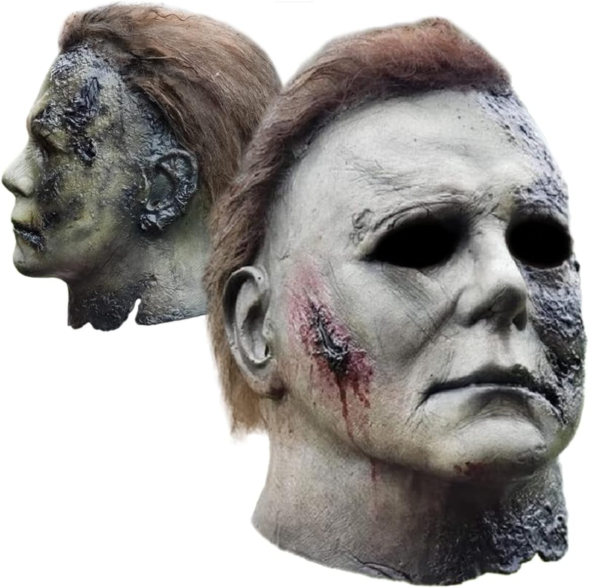 Halloween Michael Myers Mask 2024 Halloween Horror Cosplay Costume Scar Mask