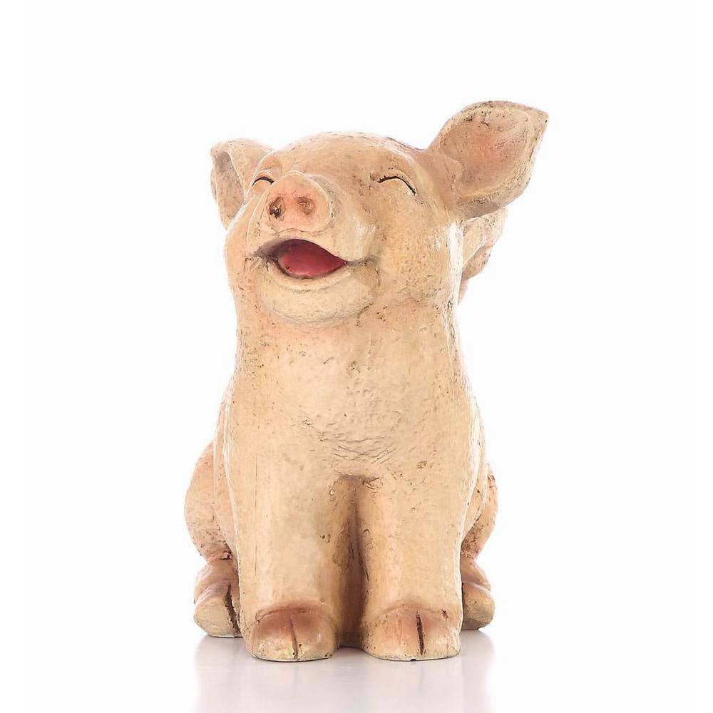 Pig with Wings Sitting, Laughing