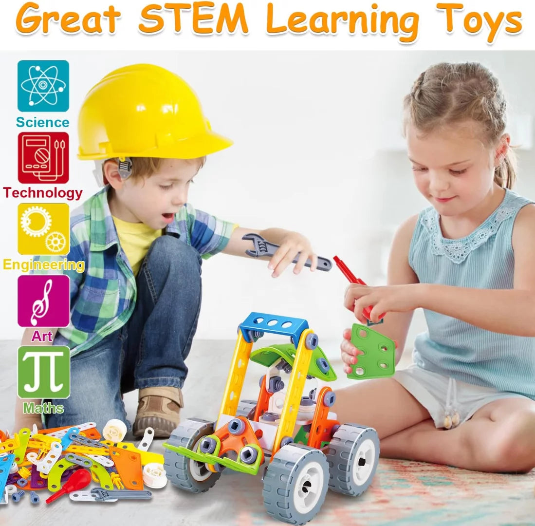 10 in 1 STEM Toys for 5 6 7 8+ Year Old Boy Birthday Gifts Building Toys for Kids Ages 4-8 Educational Stem Activities for Boys 4-6 8-10 Construction Creative Games Christmas Idea Gift