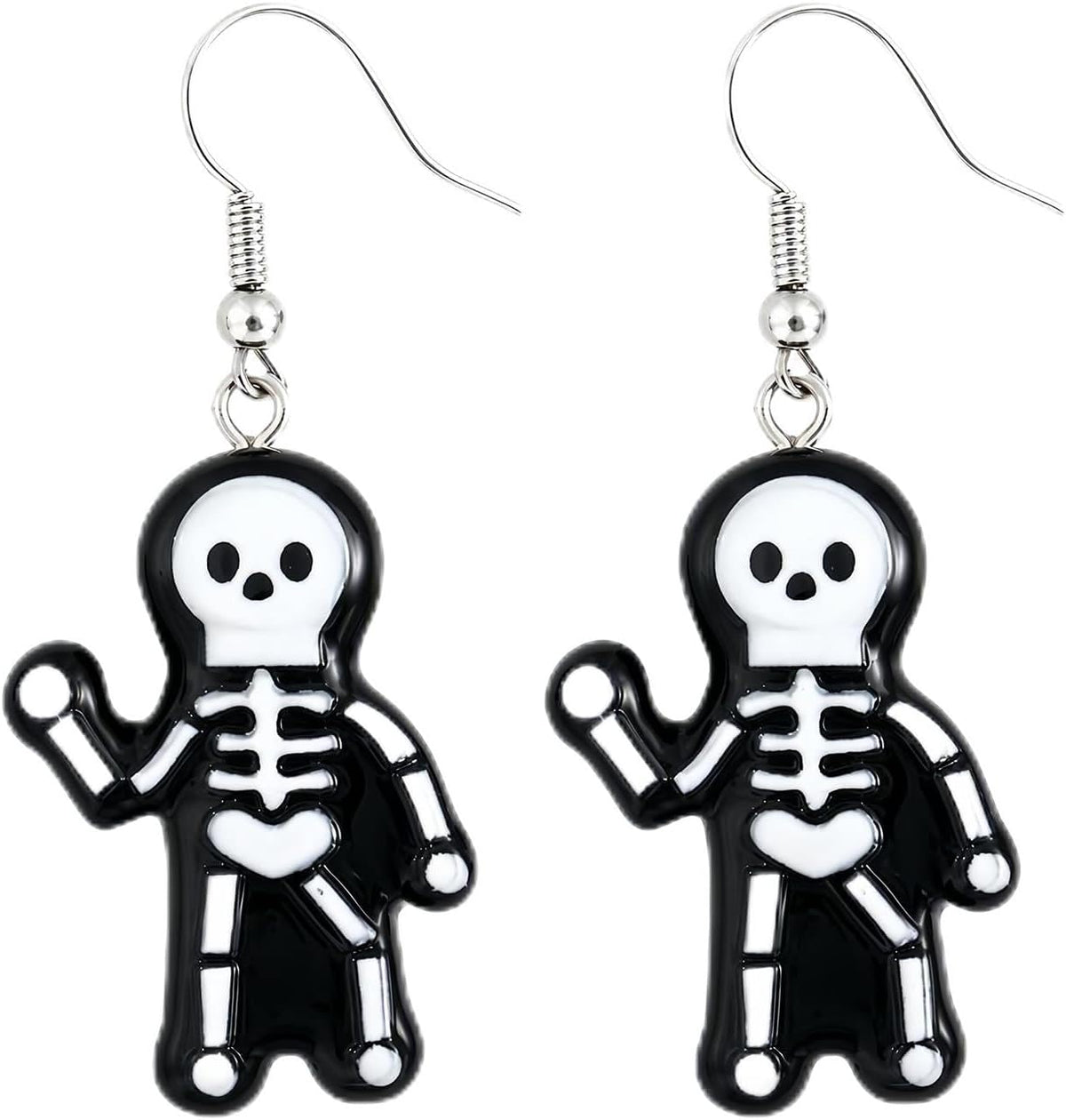 Punk Halloween Earrings for Women,Witch Skull Skeleton Dangle Earrings for Women,Scary Halloween Party Earring for Halloween Accessories