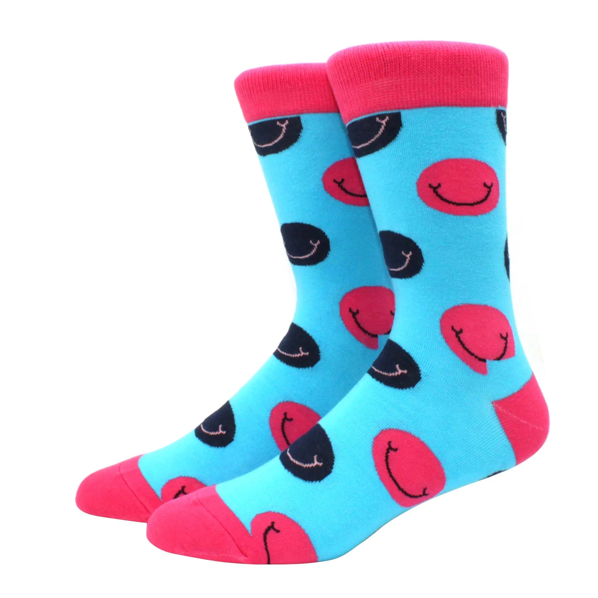Men'S Fashion Pattern Dress Funky Fun Colorful Socks Luxury Crazy Novelty Dress Socks Cotton Happy Funny Animal Socks