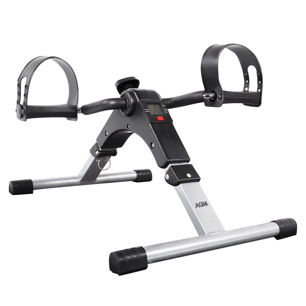 Foldable Pedal Exerciser Mini Arm Leg Exercise Bike with LCD Screen Display New