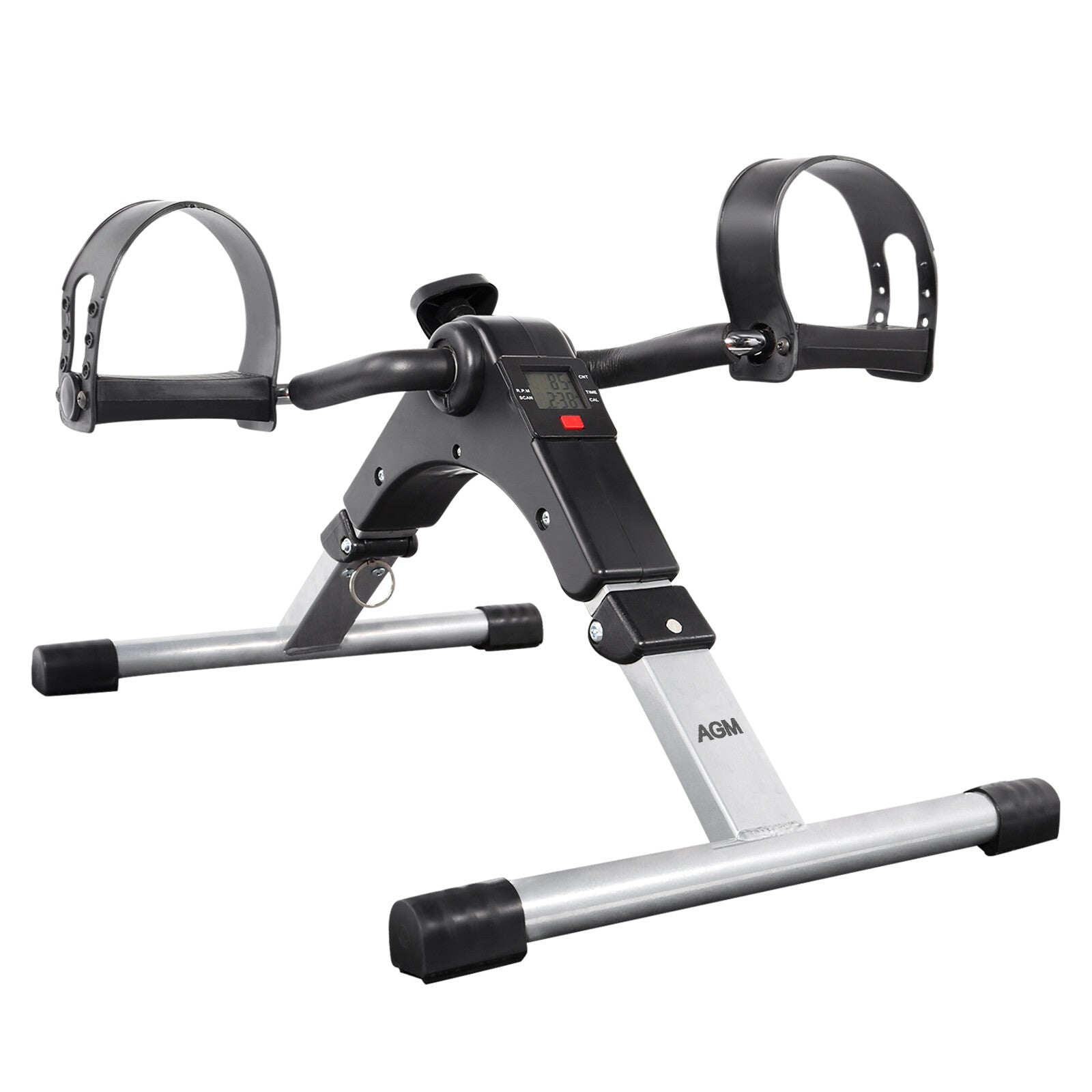 Foldable Pedal Exerciser Mini Arm Leg Exercise Bike with LCD Screen Display New