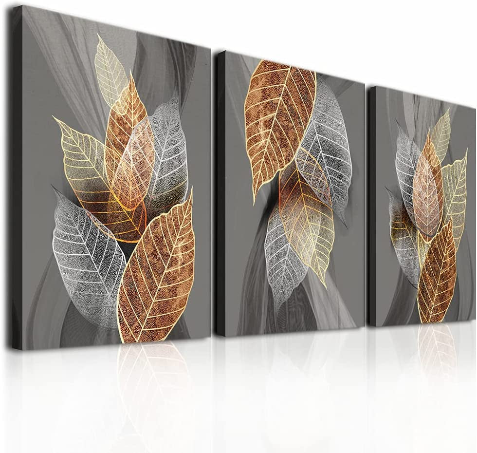 Set of 3 Wall Art Canvas Prints, Beach Sunrise Sunset Pictures Wall Decor Ocean Waves Nature Seascape Poster Coastal Landscape Painting for Living Room, Bedroom, Office Home Decor