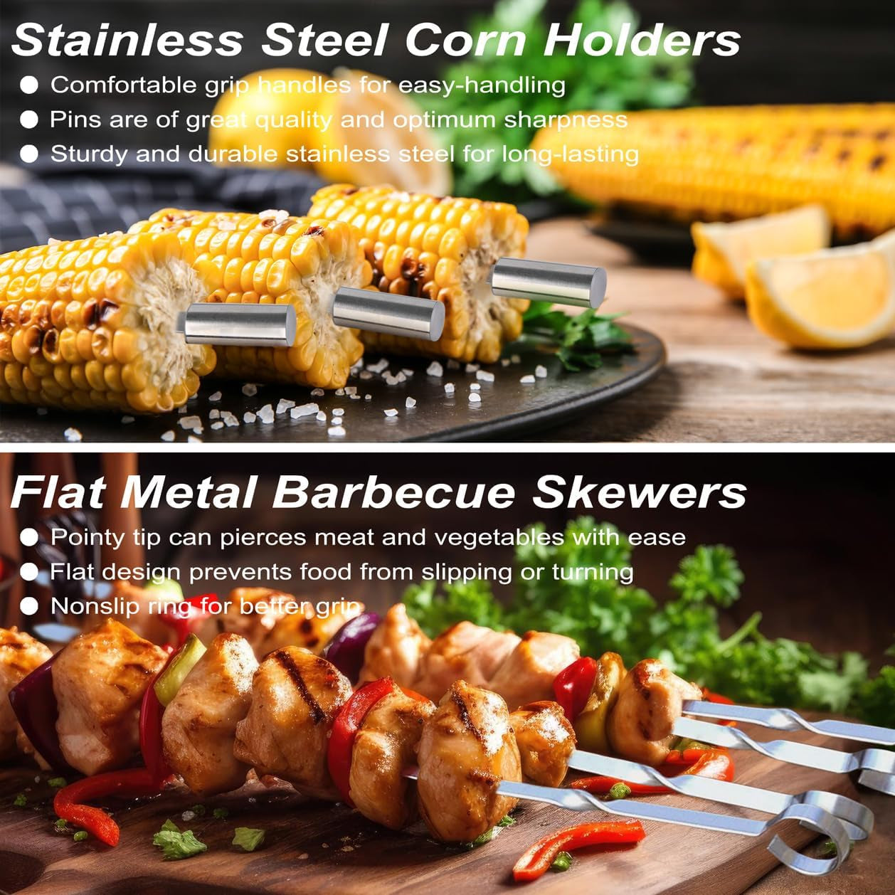 29 PCS BBQ Grill Accessories Stainless Steel BBQ Tools Grilling Tools Set with Storage Bag for Fathers Day Dads Birthday Presents - Camping Grill Utensils Set Ideal Grilling Gift for Men Silver