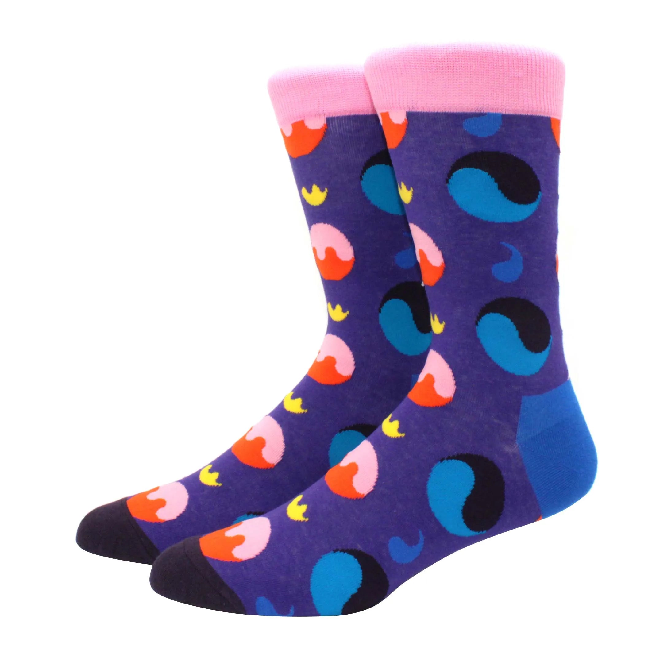 Men'S Fashion Pattern Dress Funky Fun Colorful Socks Luxury Crazy Novelty Dress Socks Cotton Happy Funny Animal Socks