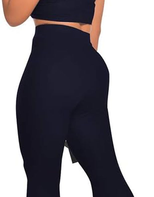 Load image into Gallery viewer, 2 Piece Outfits for Women Workout Sets - Sexy Crop Top + High Waisted Flared Long Pant Sets Track Suits Yoga Sports

