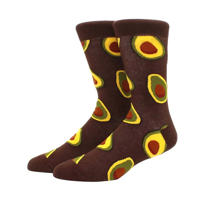 Men'S Fashion Pattern Dress Funky Fun Colorful Socks Luxury Crazy Novelty Dress Socks Cotton Happy Funny Animal Socks