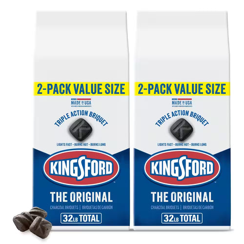 16 Lbs. Original BBQ Smoker Charcoal Grilling Briquettes (2-Pack)